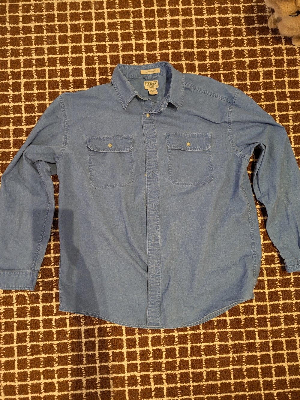 L.L. Bean Men’s Light Blue Denim Shirt